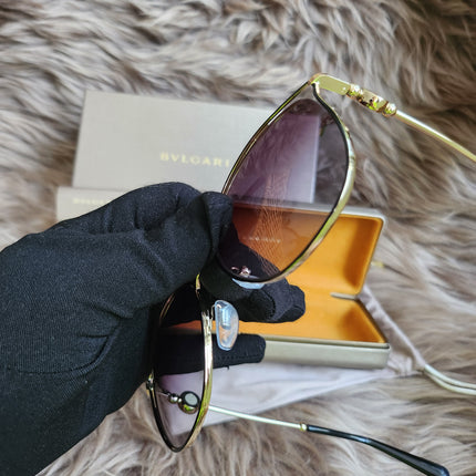 BVLGARI
Half Rim Cat Eye Sunglasses