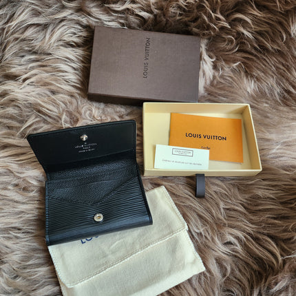Louis Vuitton Epi Epi Leather Card Case Black