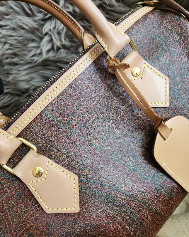 ETRO Paisley jacquard Boston bag