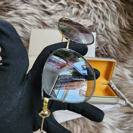 BVLGARI
Half Rim Cat Eye Sunglasses