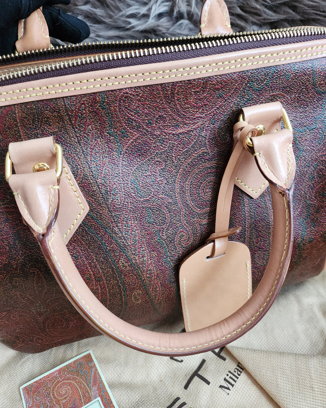 ETRO Paisley jacquard Boston bag