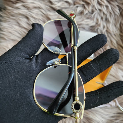 BVLGARI
Half Rim Cat Eye Sunglasses