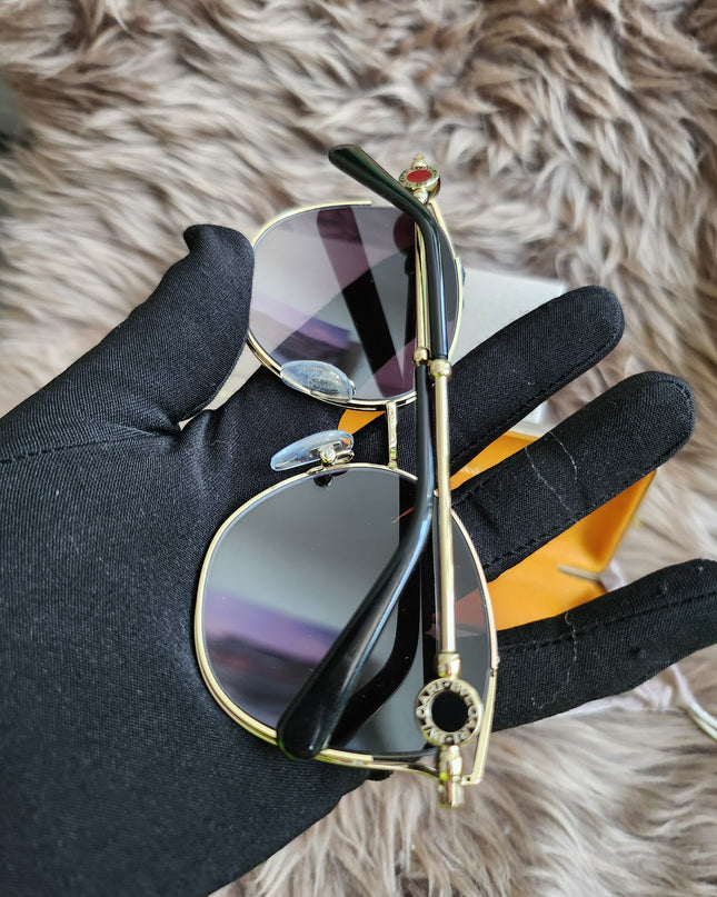 BVLGARI
Half Rim Cat Eye Sunglasses