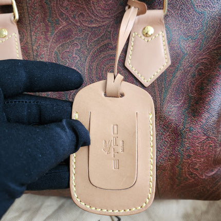 ETRO Paisley jacquard Boston bag