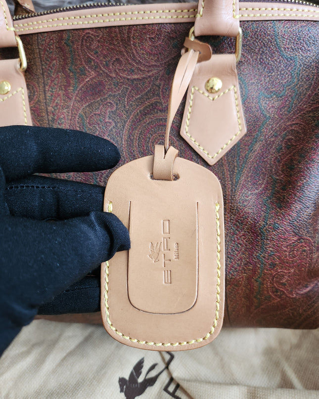 ETRO Paisley jacquard Boston bag