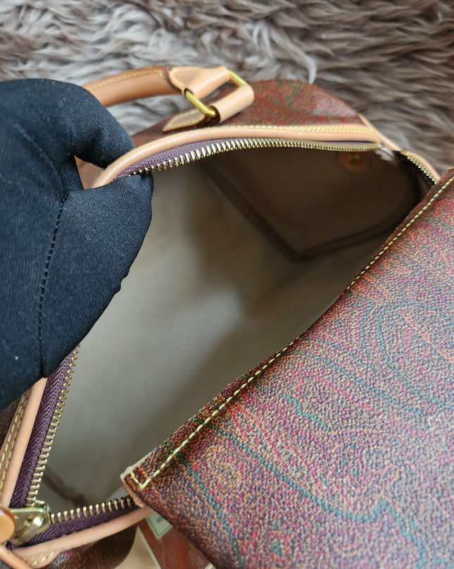 ETRO Paisley jacquard Boston bag