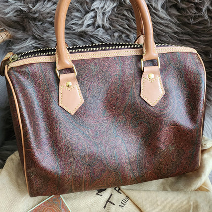 ETRO Paisley jacquard Boston bag