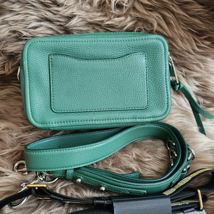 Marc Jacobs The Softshot 21 in cucumber green leather silver-tone hardware