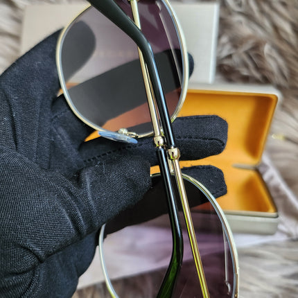 BVLGARI
Half Rim Cat Eye Sunglasses