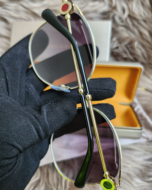 BVLGARI
Half Rim Cat Eye Sunglasses