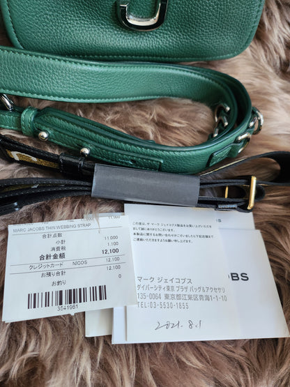 Marc Jacobs The Softshot 21 in cucumber green leather silver-tone hardware