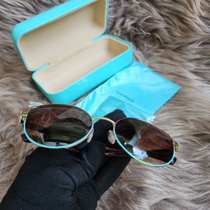 Tiffany & Co Pale Gold Gradient Blue Brown