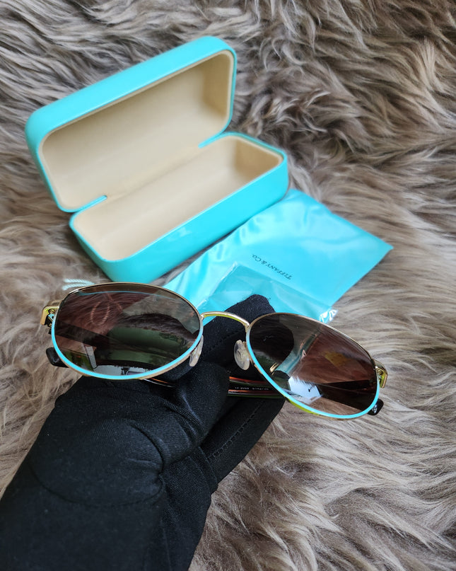 Tiffany & Co Pale Gold Gradient Blue Brown