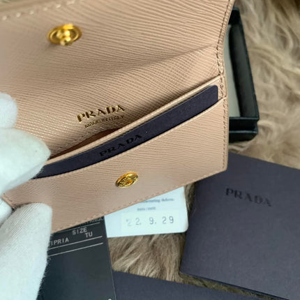 Prada Saffiano leather card holder