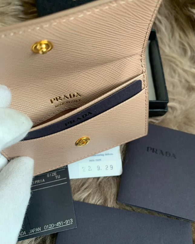 Prada Saffiano leather card holder