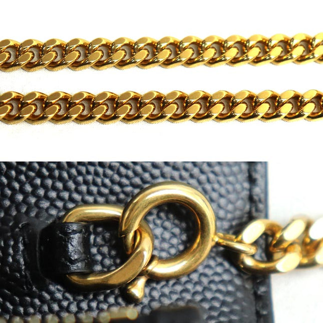 Preloved Authentic Rank A SAINT LAURENT Cassandra Chain Wallet Shoulder Bag