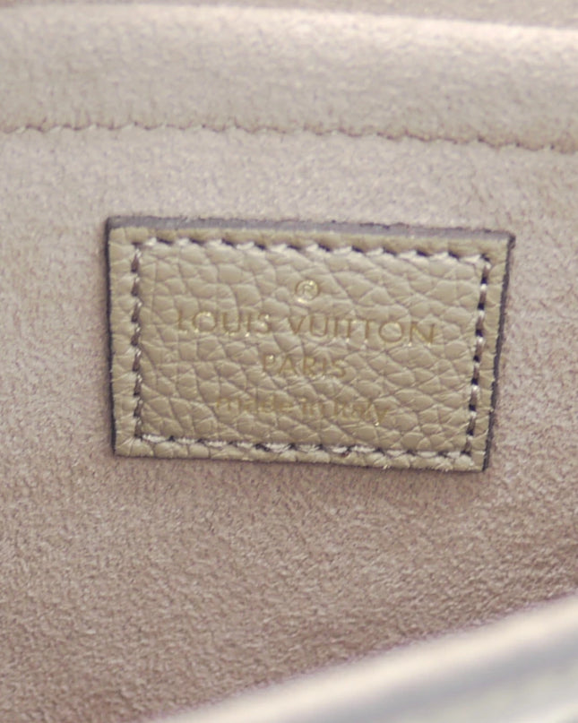 Preloved Authentic Louis Vuitton Pochette Felicie Monogram Empreinte Bicolor Tourterelle Creme