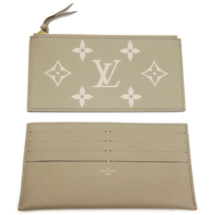 Preloved Authentic Louis Vuitton Pochette Felicie Monogram Empreinte Bicolor Tourterelle Creme