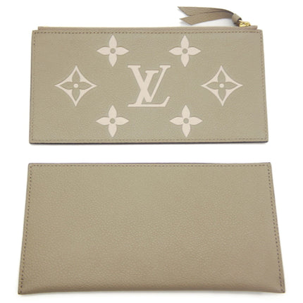 Preloved Authentic Louis Vuitton Pochette Felicie Monogram Empreinte Bicolor Tourterelle Creme